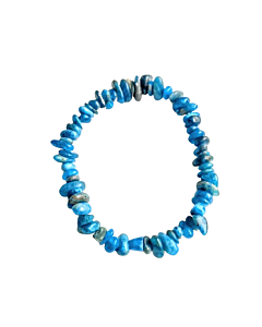 Apatite chip bracelet