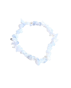 Blue Lace Agate chip bracelet