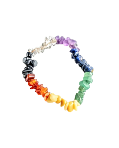 Chakra chip bracelet