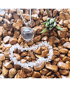 Clear Quartz Necklace and Bracelet Set