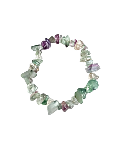 Fluorite chip bracelet