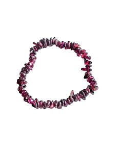 Garnet Rhodolite chip bracelet