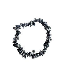 Hematite chip bracelet