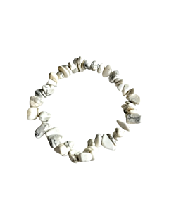 Howlite White chip bracelet