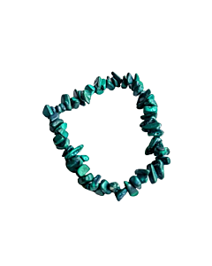 Malachite chip bracelet