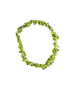 Peridot chip bracelet
