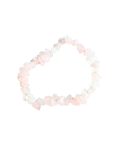 Rose Quartz chip bracelet