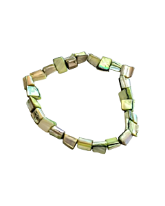 Sea Shell Green chip bracelet